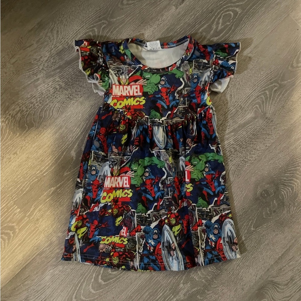 Marvel Superhero Kids Costume Dress - Red, Blue, Green